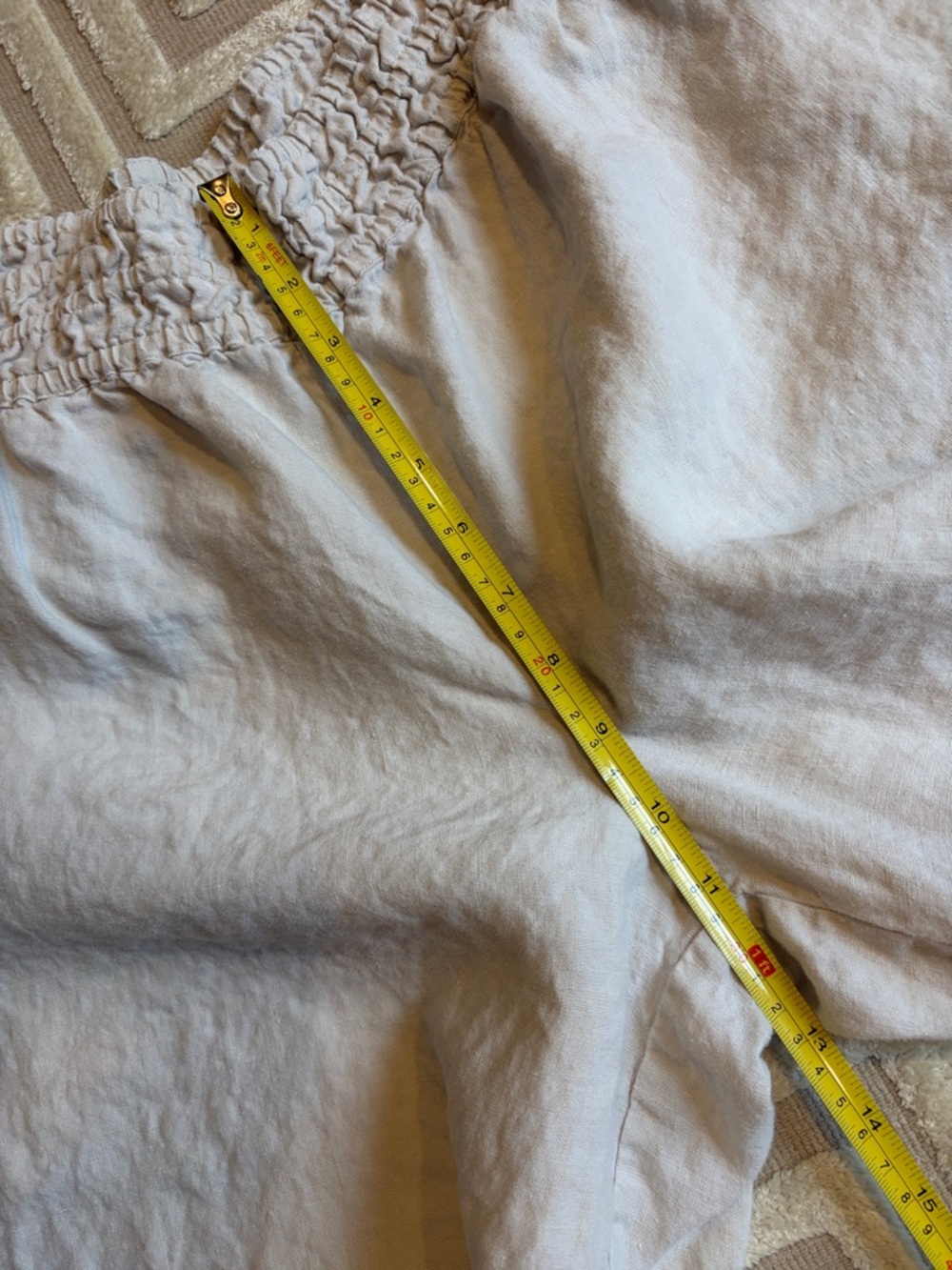 Anthropologie Somerset cropped beige linen pants - Picture 5 of 7